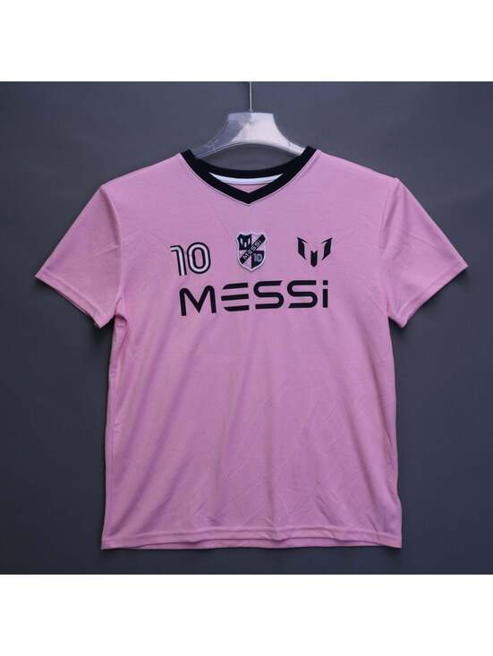 Other - Lionel Messi Collection #10 Pink Inter Miami Style Soccer Jersey & Shorts Set L